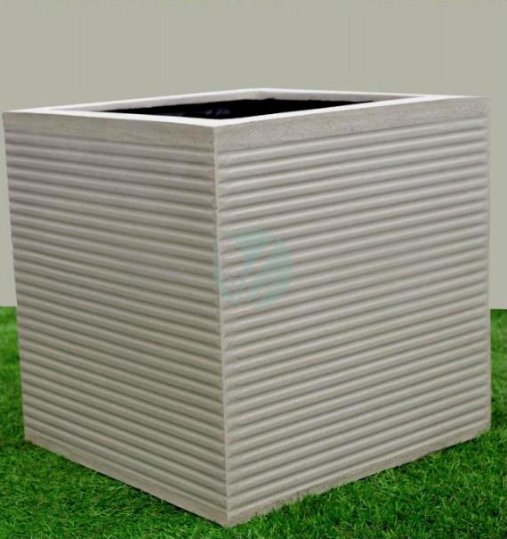 jardiniere plystone cubique
