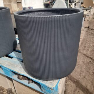 pot cylindrique polystone