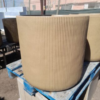 pot cylindrique polystone